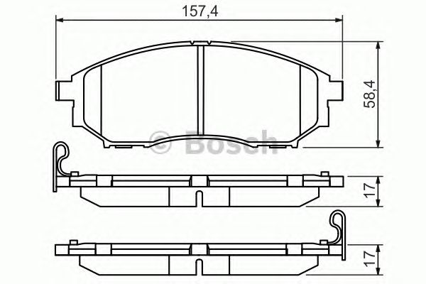 Купить запчасть BOSCH - 0986494295 Колодки тормозные дисковые перед NISSAN QASHQAI / QASHQAI +2 I (J10, JJ10) 2.0 All-wheel Drive 02.2007 - 12.2013 <=> NISSAN MURANO II (Z51) 3.5 4x4 12.2010 - 09.2014