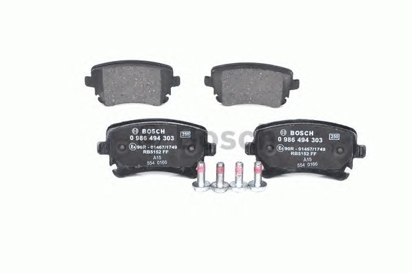 Купить запчасть Bosch - 0986494303 Колодки тормозные дисковые перед VW TRANSPORTER V Bus (7HB, 7HJ, 7EB, 7EJ, 7EF, 7EG, 7HF, 7EC) 2.0 TDI 09.2009 - 08.2015 <=> VW TRANSPORTER V Box (7HA, 7HH, 7EA, 7EH) 2.0 TDI 09.2009 - 08.2015