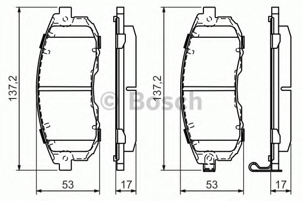 Купить запчасть Bosch - 0986494337 Колодки тормозные дисковые перед SUZUKI SX4 Saloon (GY) 1.6 (RW 416) 10.2007 - <=> SUZUKI SX4 (EY, GY) 1.6 VVT (RW 416) 07.2009 -