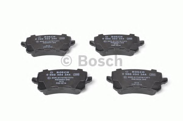 Купить запчасть Bosch - 0986494344 Колодки тормозные дисковые зад VW TIGUAN (5N_) 2.0 TFSI 4motion 09.2007 - <=> VW TIGUAN (5N_) 1.4 TSI 4motion 09.2007 -