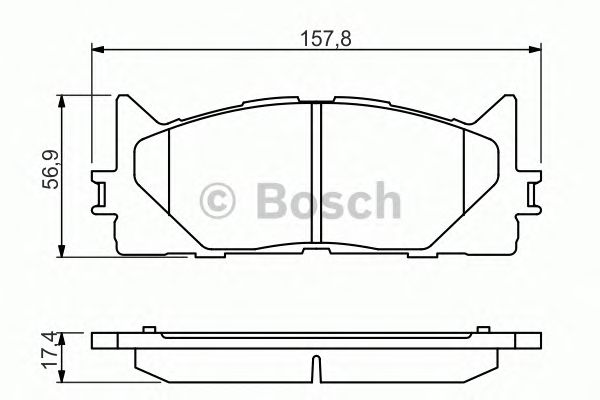 Купить запчасть BOSCH - 0986494430 Дисковые колодки передние 0986494430