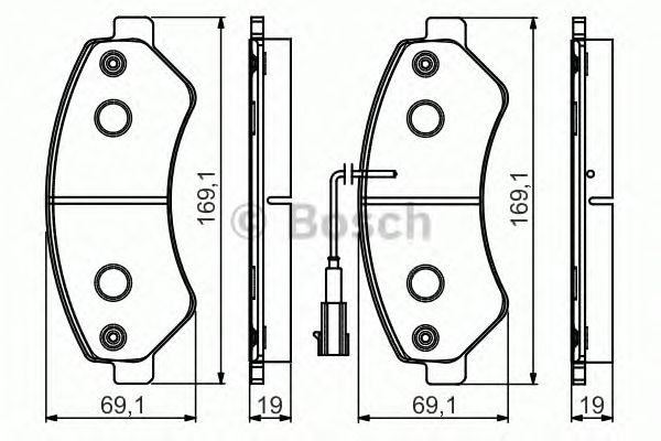 Купить запчасть BOSCH - 0986495095 Колодки тормозные дисковые 0986495095
