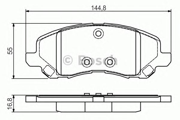 Купить запчасть BOSCH - 0986495170 Колодки тормозные дисковые передние 0986495170