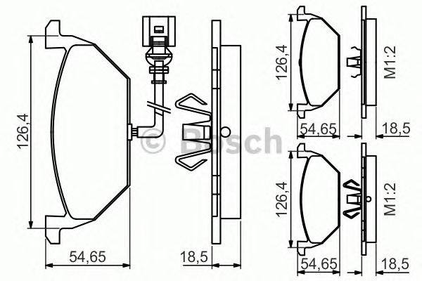 Купить запчасть Bosch - 0986495213 Колодки тормозные дисковые перед SKODA OCTAVIA II (1Z3) 1.6 06.2004 - 06.2013 <=> SKODA FABIA II (542) 1.2 01.2007 - 12.2014