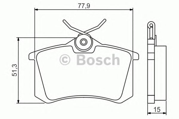 Купить запчасть Bosch - 0986495226 Колодки тормозные дисковые зад RENAULT MEGANE II Saloon (LM0/1_) 1.6 09.2003 - <=> VW PASSAT (3A2, 35I) 2.0 02.1990 - 08.1996