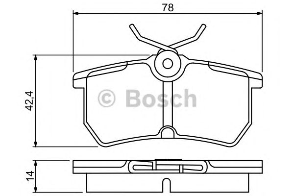Купить запчасть BOSCH - 0986495227 Колодки тормозные дисковые 0986495227
