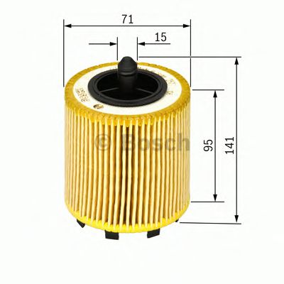 Купить запчасть Bosch - 1457429192 Фильтр масляный (вставка) AUDI A2/A3/A6 02/00->. VW Caddy/GolfV/Touran 1.9-2.6v 03/99->