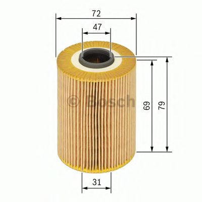 Купить запчасть Bosch - 1457429262 Фильтр масляный (вставка) BMW E46/E81/E87/E82/E88/E90/E91/E92/E93/E83/E60/E61 1.6/1.8/2.0 01->