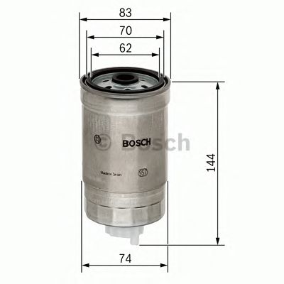 Купить запчасть Bosch - 1457434516 Фильтр топливный Hyundai Accent/Getzi, Kia Sorento 1.5CRDi-2.5CRDi 05>