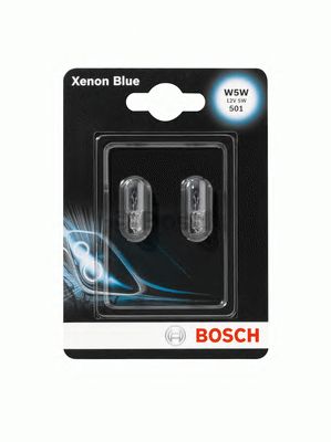 Купить запчасть Bosch - 1987301033 Лампа W5W XENON BLUE (2 штуки в блистере) УНИВЕРСАЛЬНЫЙ