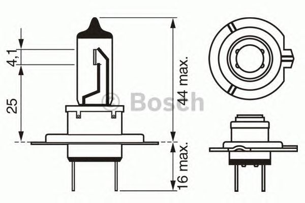 Купить запчасть Bosch - 1987302471 Лампа TRUCKLIGHT H7 24V 70W HCV УНИВЕРСАЛЬНЫЙ