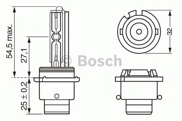 Купить запчасть Bosch - 1987302903 Лампа D2R УНИВЕРСАЛЬНЫЙ