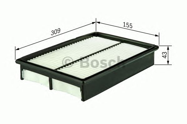 Купить запчасть Bosch - 1987429135 Фильтр воздушный TOYOTA Corolla ->92/Camry ->91/Carina II/Celica