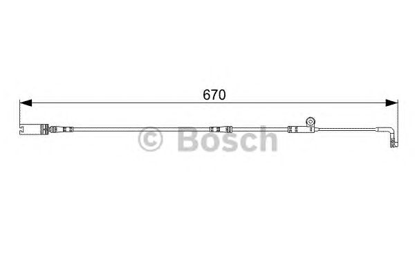 Купить запчасть Bosch - 1987473002 Датчик износа тормозных колодок BMW 5 (E60) 525 i 10.2004 - 12.2009 <=> BMW 5 (E60) 525 i 09.2003 - 03.2010