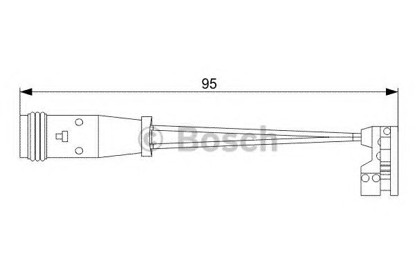 Купить запчасть Bosch - 1987473006 Датчик износа тормозных колодок MERCEDES-BENZ M-CLASS (W164) ML 350 4-matic (164.186) 02.2005 - 12.2011 <=> MERCEDES-BENZ GL-CLASS (X164) GL 320 CDI 4-matic (164.822) 09.2006 - 05.2009