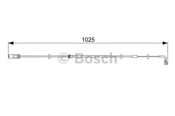 Купить запчасть Bosch - 1987473026 Датчик износа тормозных колодок BMW X5 (E70) 3.0 d 02.2007 - 09.2008 <=> BMW X5 (E70) 3.0 si 02.2006 - 09.2008