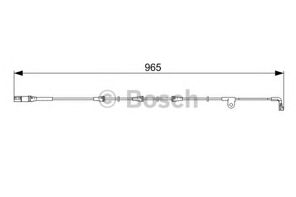 Купить запчасть Bosch - 1987473027 Датчик износа тормозных колодок BMW X5 (E70) 3.0 d 02.2007 - 09.2008 <=> BMW X5 (E70) 3.0 si 02.2006 - 09.2008