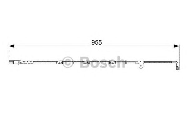Купить запчасть Bosch - 1987473028 Датчик износа тормозных колодок BMW X5 (E70) 4.8 i xDrive 02.2007 - 09.2008 <=> BMW X5 (E70) 3.0 sd 10.2007 - 03.2010