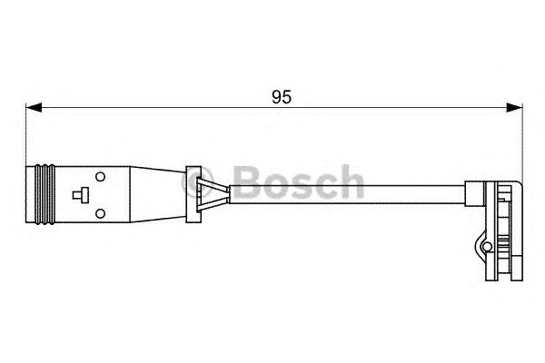 Купить запчасть Bosch - 1987473036 Датчик износа тормозных колодок VW CRAFTER 30-50 Box (2E_) 2.5 TDI 04.2006 - 05.2013 <=> VW CRAFTER 30-35 Bus (2E_) 2.0 TDI 05.2011 - 12.2016