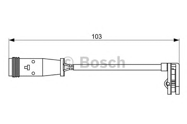 Купить запчасть Bosch - 1987473037 Датчик износа тормозных колодок VW CRAFTER 30-50 Box (2E_) 2.5 TDI 04.2006 - 05.2013 <=> MERCEDES-BENZ SPRINTER 5-t Box (906) 514 CDI (906.653, 906.655, 906.657) 05.2016 -