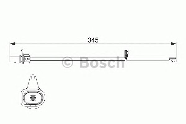 Купить запчасть BOSCH - 1987474507 Датчик износа дисковых колодок 1987474507