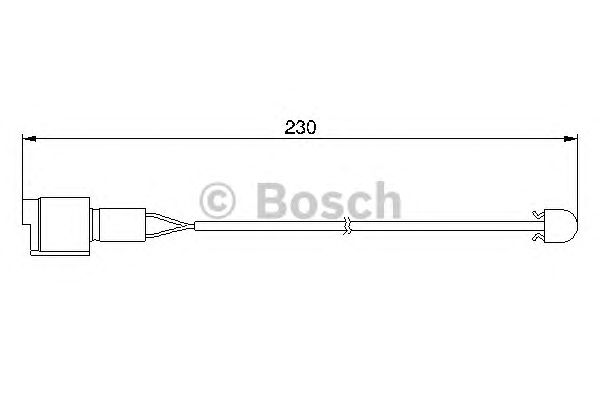 Купить запчасть Bosch - 1987474910 Датчик износа тормозных колодок BMW 5 (E34) 520 i 24V 09.1989 - 09.1995 <=> BMW 5 (E34) 525 i 24V 09.1989 - 09.1995