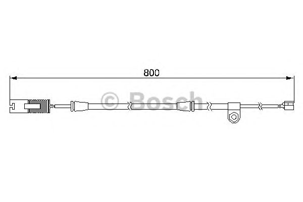 Купить запчасть Bosch - 1987474945 Датчик износа тормозных колодок BMW X5 (E53) 3.0 i 05.2000 - 12.2006 <=> BMW X5 (E53) 3.0 d 12.2003 - 12.2006