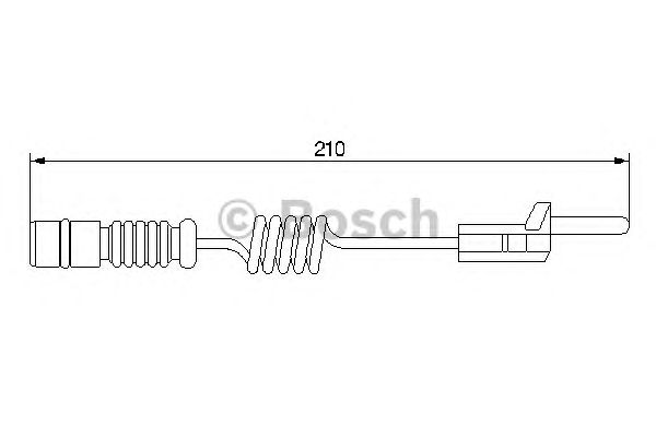 Купить запчасть Bosch - 1987474969 Датчик износа тормозных колодок MERCEDES-BENZ SPRINTER CLASSIC 3,5-t Box (909) 311 CDI (909.632, 909.633) 09.2013 - <=> MERCEDES-BENZ SPRINTER CLASSIC 4,6-t Bus (909) 411 CDI (909.843) 09.2013 -