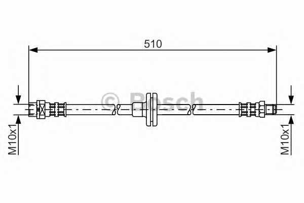 Купить запчасть BOSCH - 1987476056 Шланг тормозной перед прав/лев BMW X5 (E53) 3.0 i 05.2000 - 12.2006 <=> BMW X5 (E53) 3.0 d 12.2003 - 12.2006