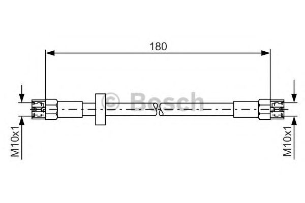 Купить запчасть Bosch - 1987476216 Шланг тормозной зад прав/лев VW PASSAT (3A2, 35I) 1.8 02.1988 - 08.1996 <=> VW PASSAT Variant (3A5, 35I) 1.8 02.1988 - 05.1997