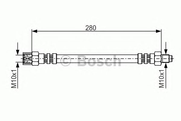 Купить запчасть Bosch - 1987476396 Шланг тормозной зад прав/лев MERCEDES-BENZ C-CLASS (W202) C 180 (202.018) 03.1993 - 05.2000 <=> MERCEDES-BENZ SALOON (W124) 230 E Cat (124.023) 06.1989 - 06.1993