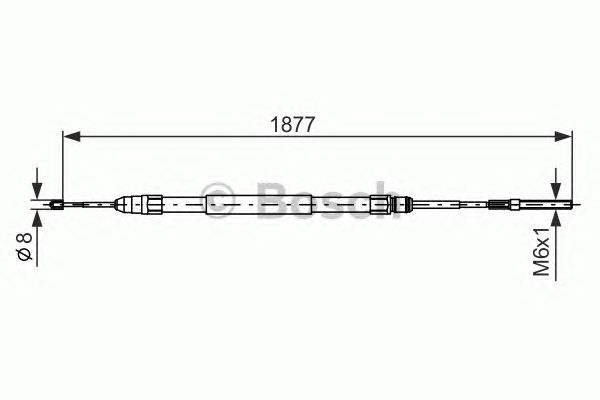 Купить запчасть Bosch - 1987477694 Трос стояночного тормоза прав BMW 5 (E39) 523 i 11.1995 - 09.2000 <=> BMW 5 (E39) 520 i 01.1996 - 06.2003