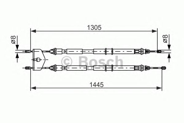 Купить запчасть Bosch - 1987477732 Трос стояночного тормоза зад прав/лев FORD FUSION (JU_) 1.6 08.2002 - 11.2008 <=> FORD FUSION (JU_) 1.4 08.2002 - 12.2012