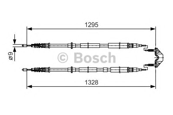 Купить запчасть BOSCH - 1987477908 Тормозной трос 1987477908