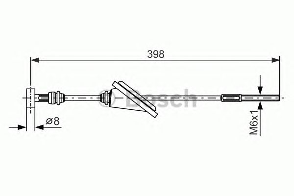 Купить запчасть BOSCH - 1987477985 Трос, стояночная тормозная система 1987477985