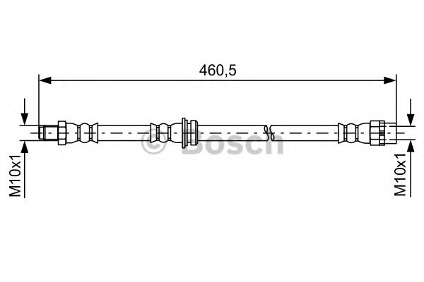 Купить запчасть Bosch - 1987481598 Шланг тормозной зад прав/лев BMW X5 (E70) 3.0 d 02.2007 - 09.2008 <=> BMW X5 (F15, F85) xDrive 30 d 04.2015 - 