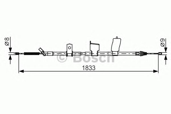 Купить запчасть Bosch - 1987482340 Трос стояночного тормоза зад лев NISSAN QASHQAI / QASHQAI +2 I (J10, JJ10) 2.0 All-wheel Drive 02.2007 - 12.2013 <=> NISSAN QASHQAI / QASHQAI +2 I (J10, JJ10) 1.6 02.2007 - 12.2013