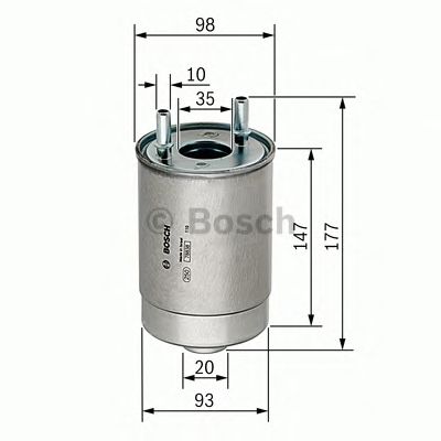 Купить запчасть Bosch - F026402067 Фильтр топливный  Renault Megane 1.5DCi/1.9DCi/2.0DCi 08>