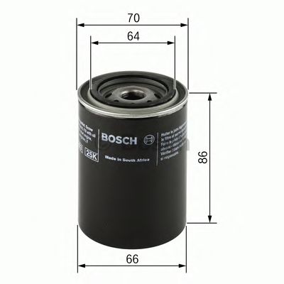 Купить запчасть Bosch - F026407025 Фильтр масляный Hyundai Atos/Getz, KIA Cerato/Shuma/Rio/Picanto 1.0i-2.0 98>