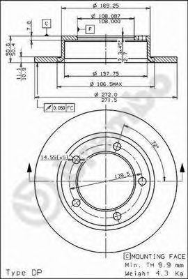 Купить запчасть Brembo - 08393910 Диск тормозной Standard перед LADA NIVA Closed Off-Road Vehicle (2121, 2131) 1700 i 06.1996 - 12.2006 <=> LADA NIVA Closed Off-Road Vehicle (2121, 2131) 1600 04.1980 - 12.1987