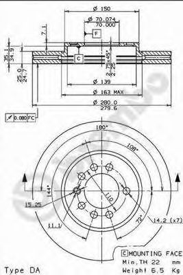 Купить запчасть Brembo - 09762910 Диск тормозной Standard перед OPEL ZAFIRA B (A05) 1.8 (M75) 07.2005 - <=> OPEL ASTRA H Saloon (A04) 1.6 (L69) 02.2007 - 05.2014