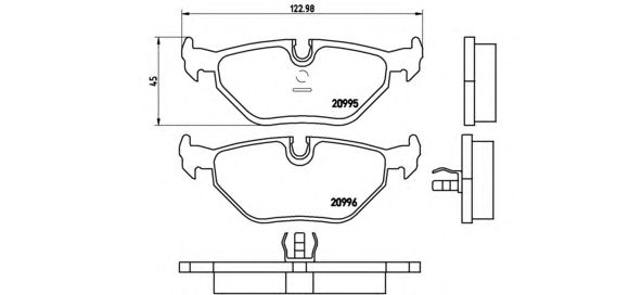 Купить запчасть BREMBO - P06011 