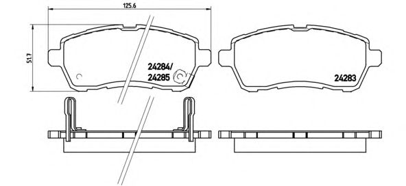 Купить запчасть BREMBO - P16013 