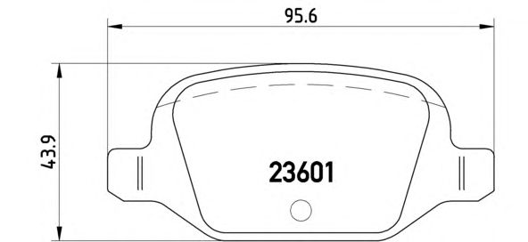 Купить запчасть Brembo - P23064 Колодки тормозные дисковые зад FIAT 500 (312_) 1.4 10.2007 - <=> FIAT PANDA (169_) 1.3 D Multijet 09.2003 -