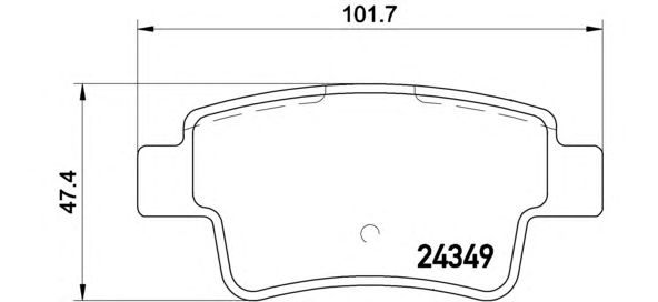 Купить запчасть BREMBO - P23104 