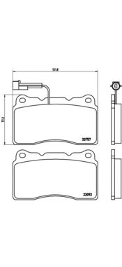 Купить запчасть BREMBO - P23115 