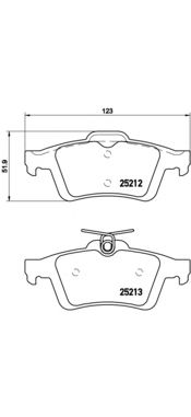 Купить запчасть Brembo - P24148 Колодки тормозные дисковые зад FORD FOCUS III 1.6 Ti 07.2010 - <=> FORD FOCUS III Saloon 1.6 Ti 07.2010 -
