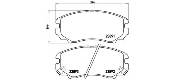 Купить запчасть BREMBO - P30018 Колодки тормозные дисковые перед HYUNDAI TUCSON (JM) 2.0 08.2004 -  <=> HYUNDAI ELANTRA Saloon (HD) 1.6 CVVT 06.2006 - 06.2011