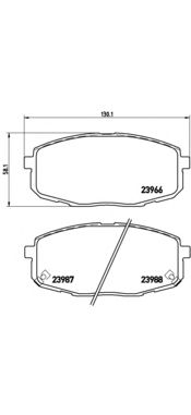 Купить запчасть Brembo - P30034 Колодки тормозные дисковые перед KIA CEE