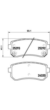 Купить запчасть Brembo - P30051 Колодки тормозные дисковые зад KIA SPORTAGE (SL) 2.0 CVVT 06.2010 - 12.2013 <=> HYUNDAI ix35 (LM, EL, ELH) 2.0 CVVT 08.2009 -